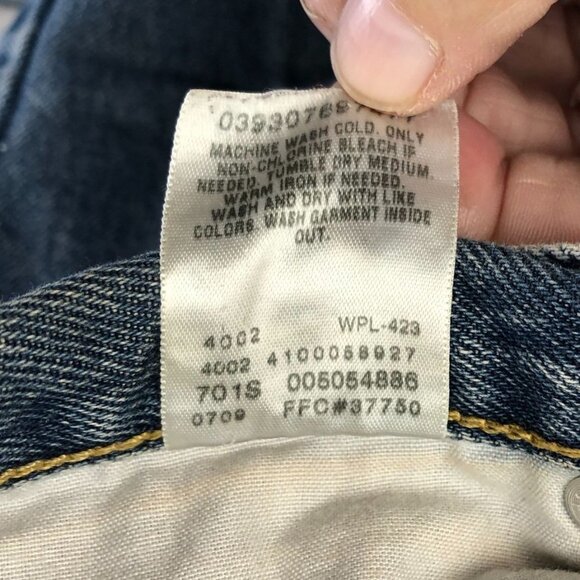 Levis Mens 505 Mens Jeans Size 38x32 Hemmed to 38x26 Straight - Picture 12 of 16